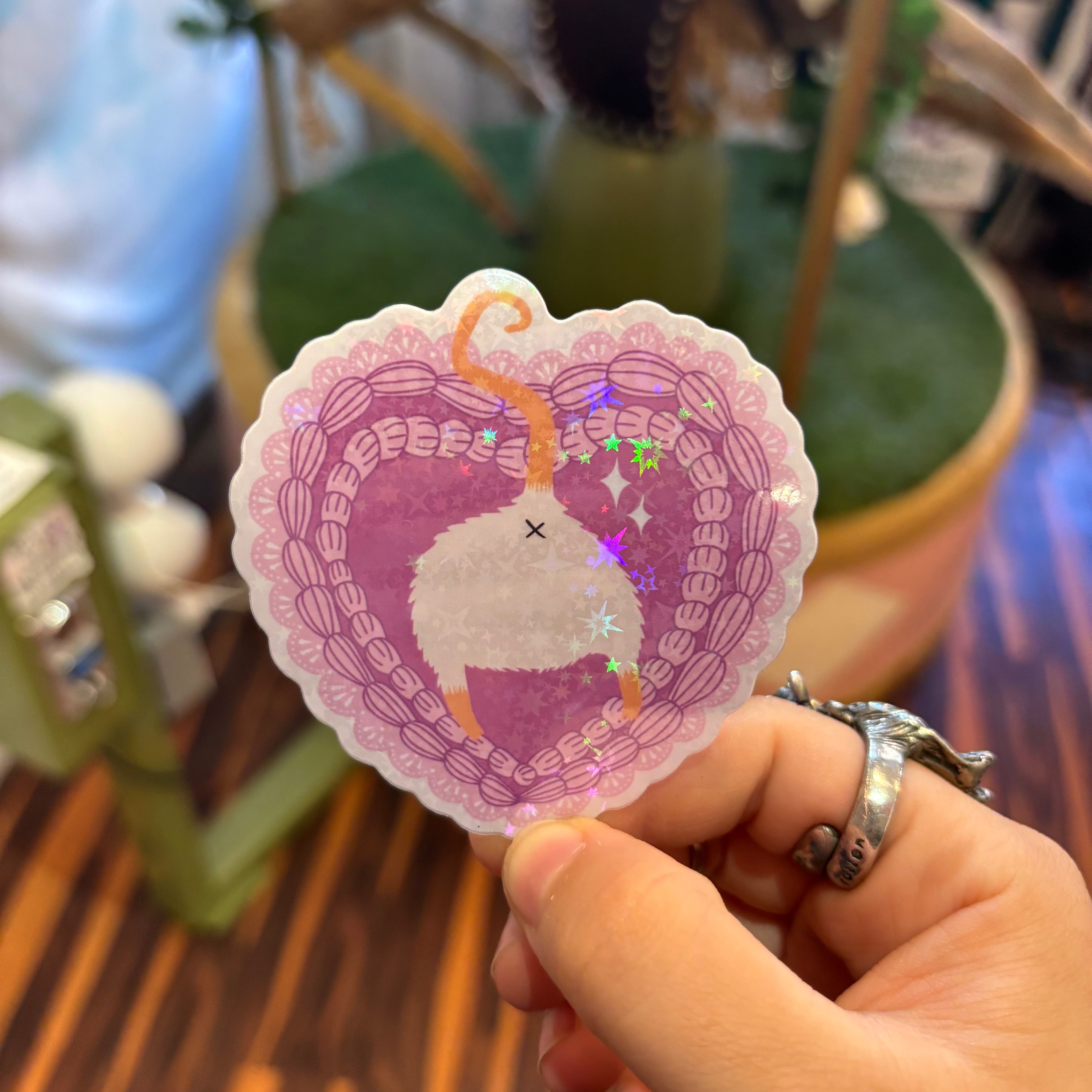Pink Cake Rat Butt Sticker