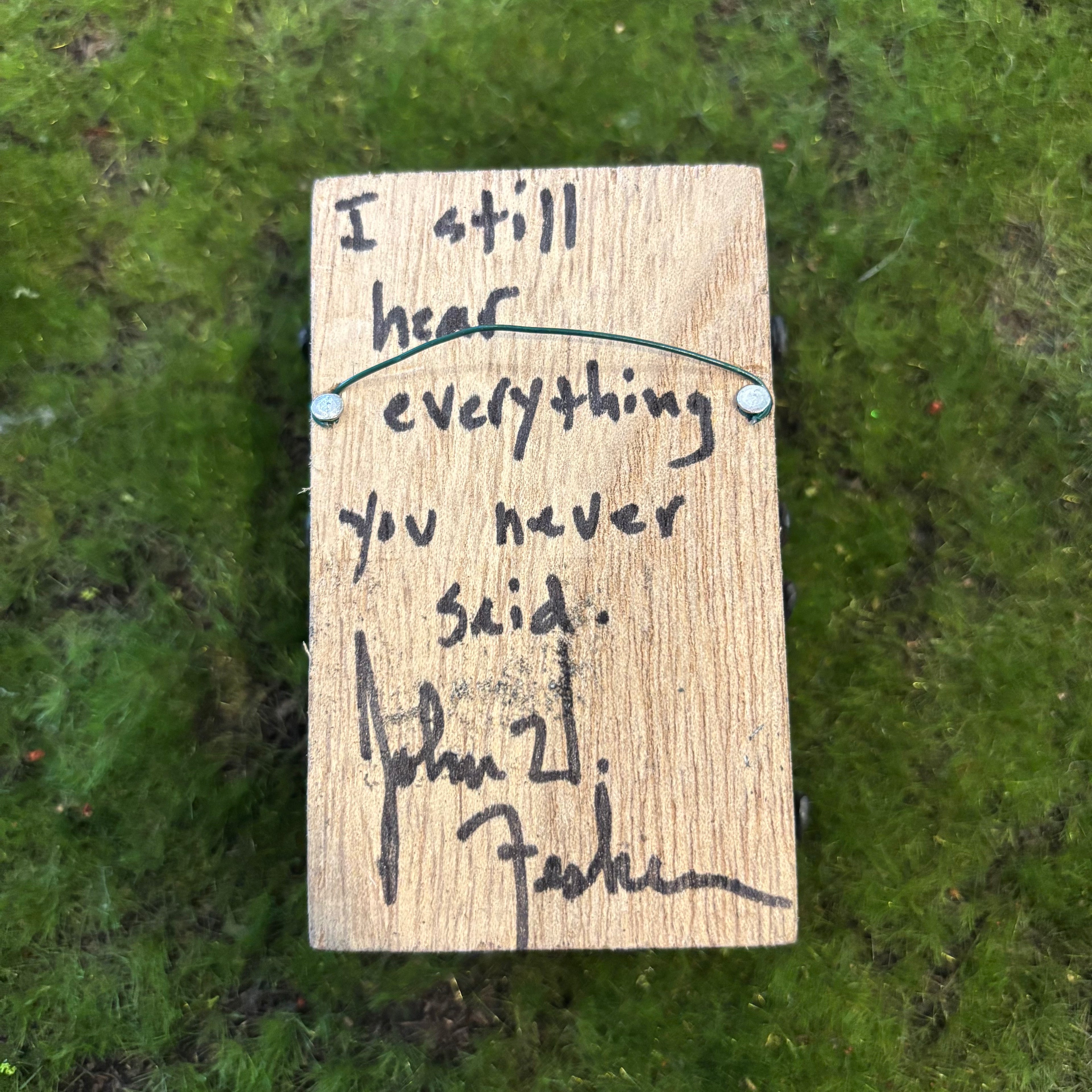 Everything you never said Shadow Box