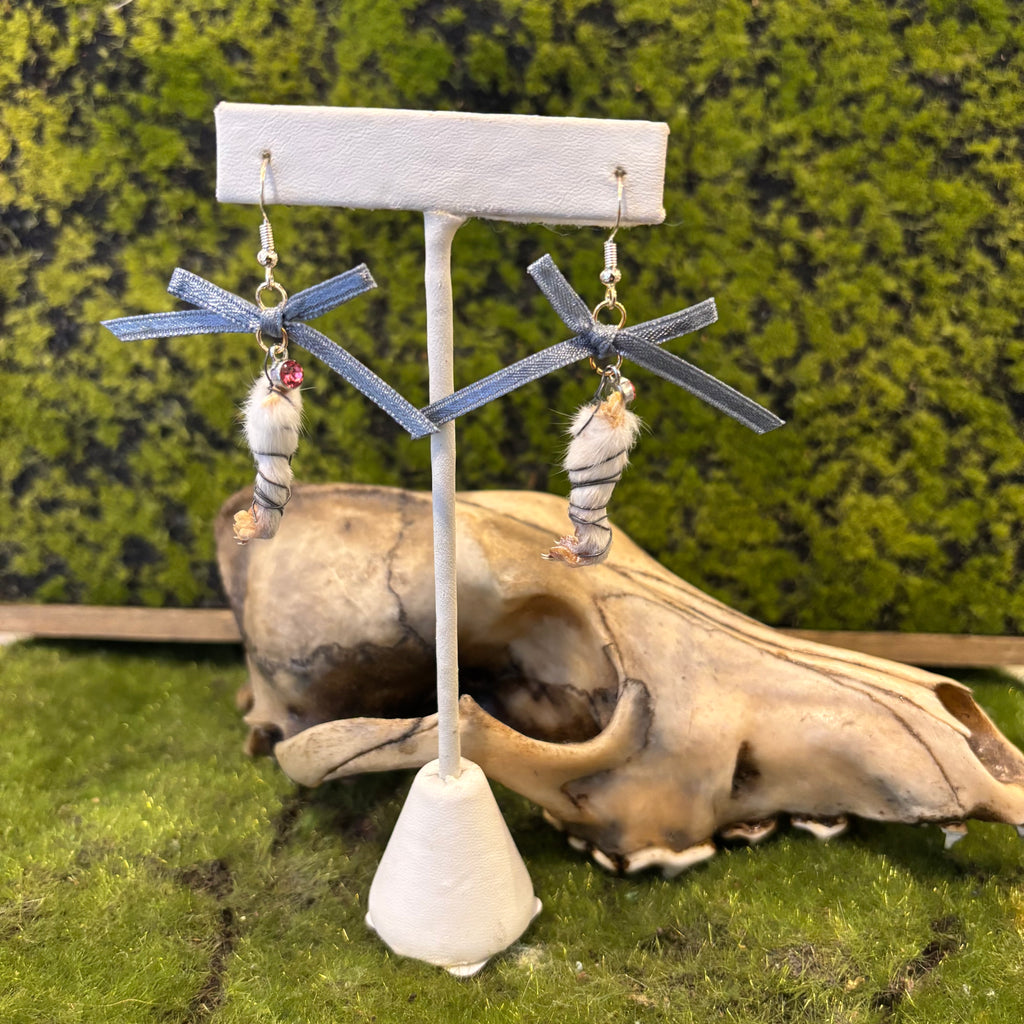 Taxidermy Rat Paw Earrings