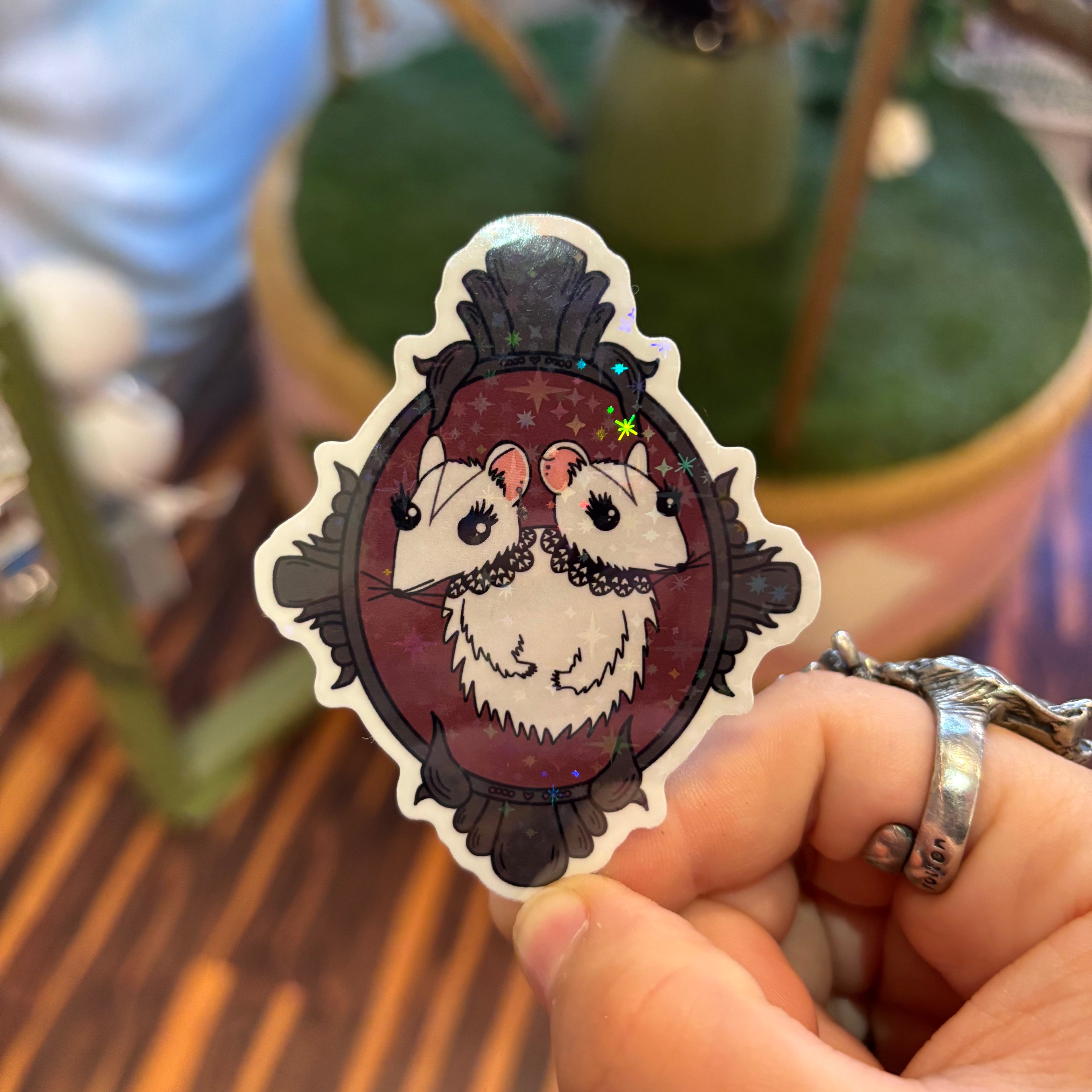 2 Headed Gothic Rat Sticker