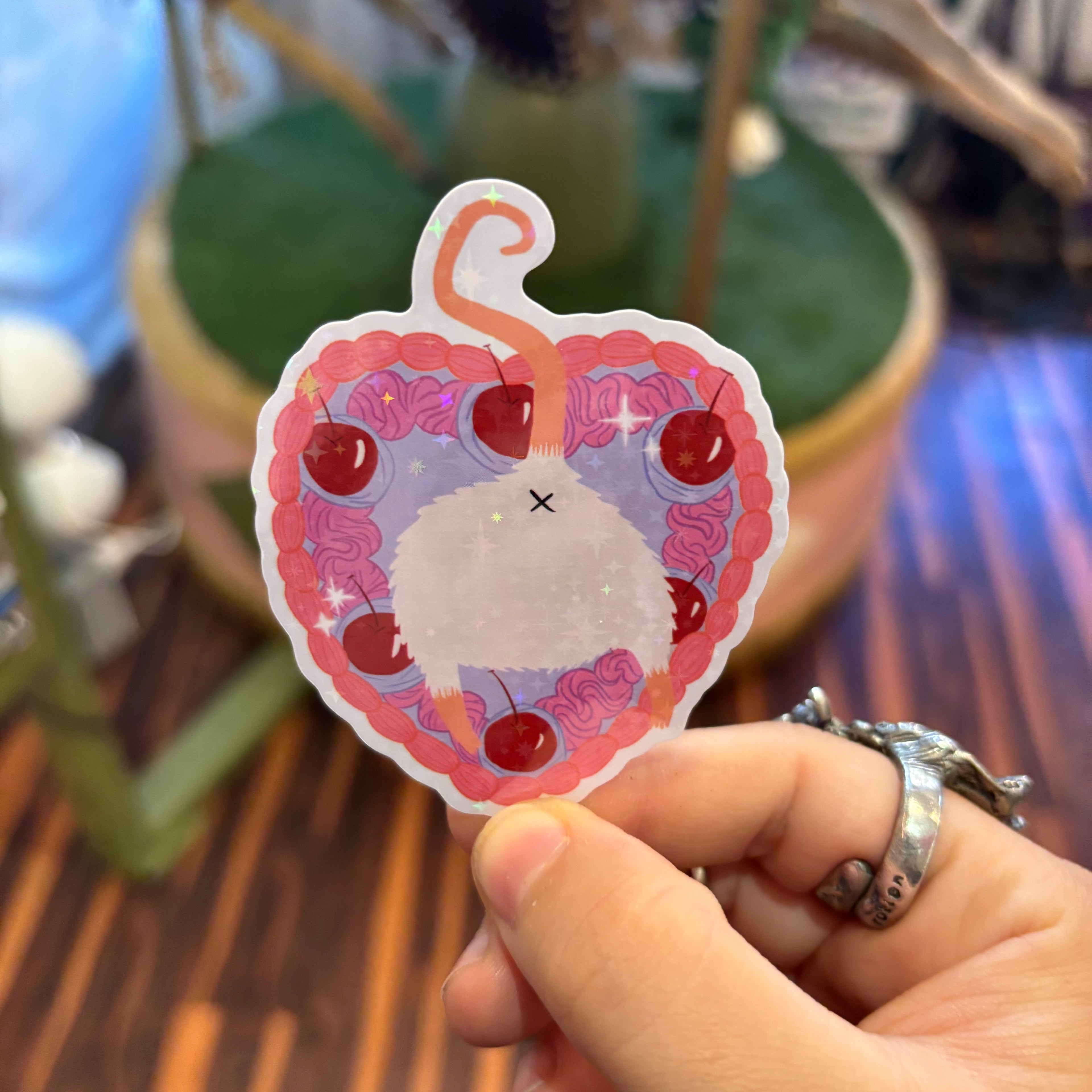 Cherry Cake Rat Butt Sticker