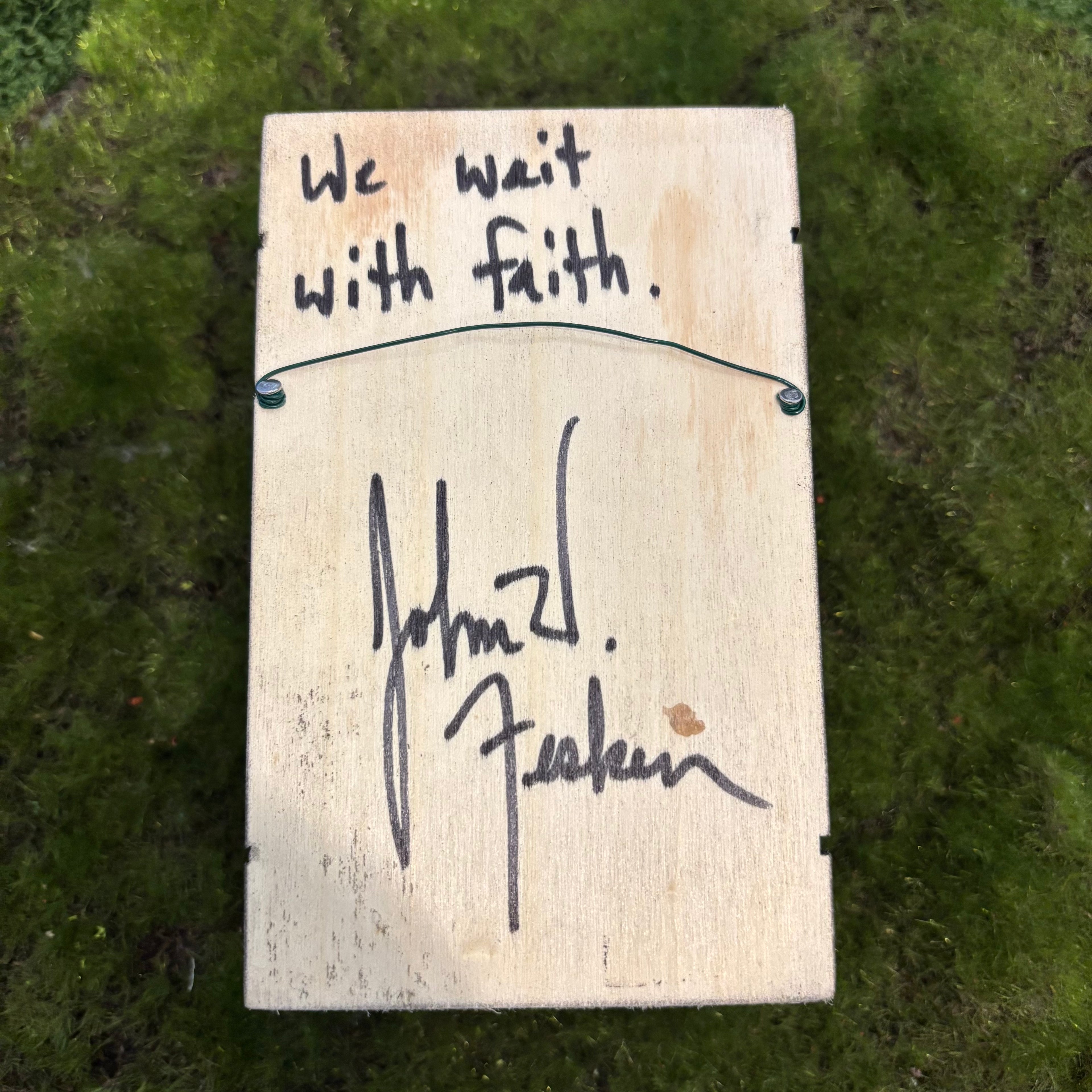 Waiting with faith Shadow Box