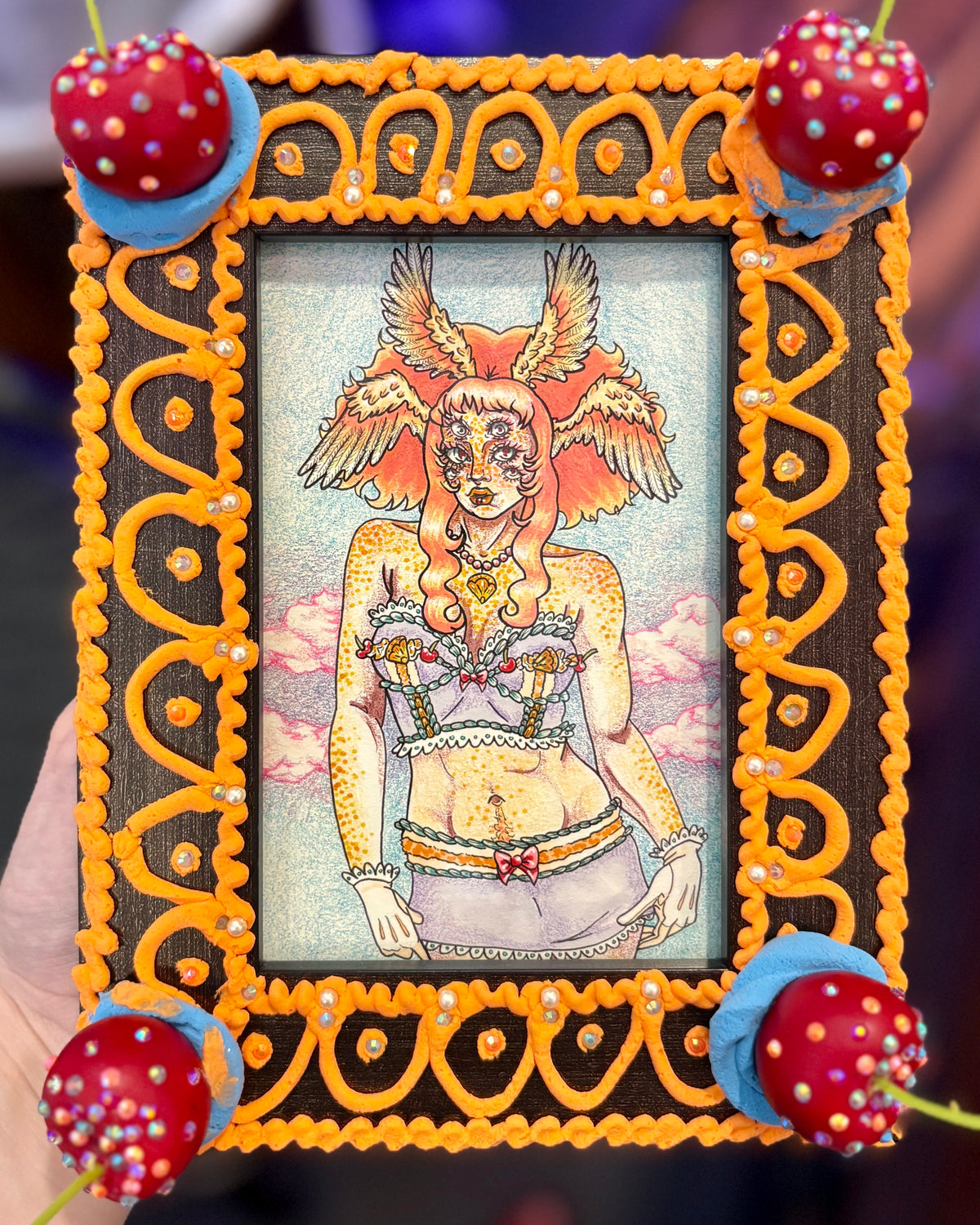 "Angel Cake Dreamsicle" Original Artwork