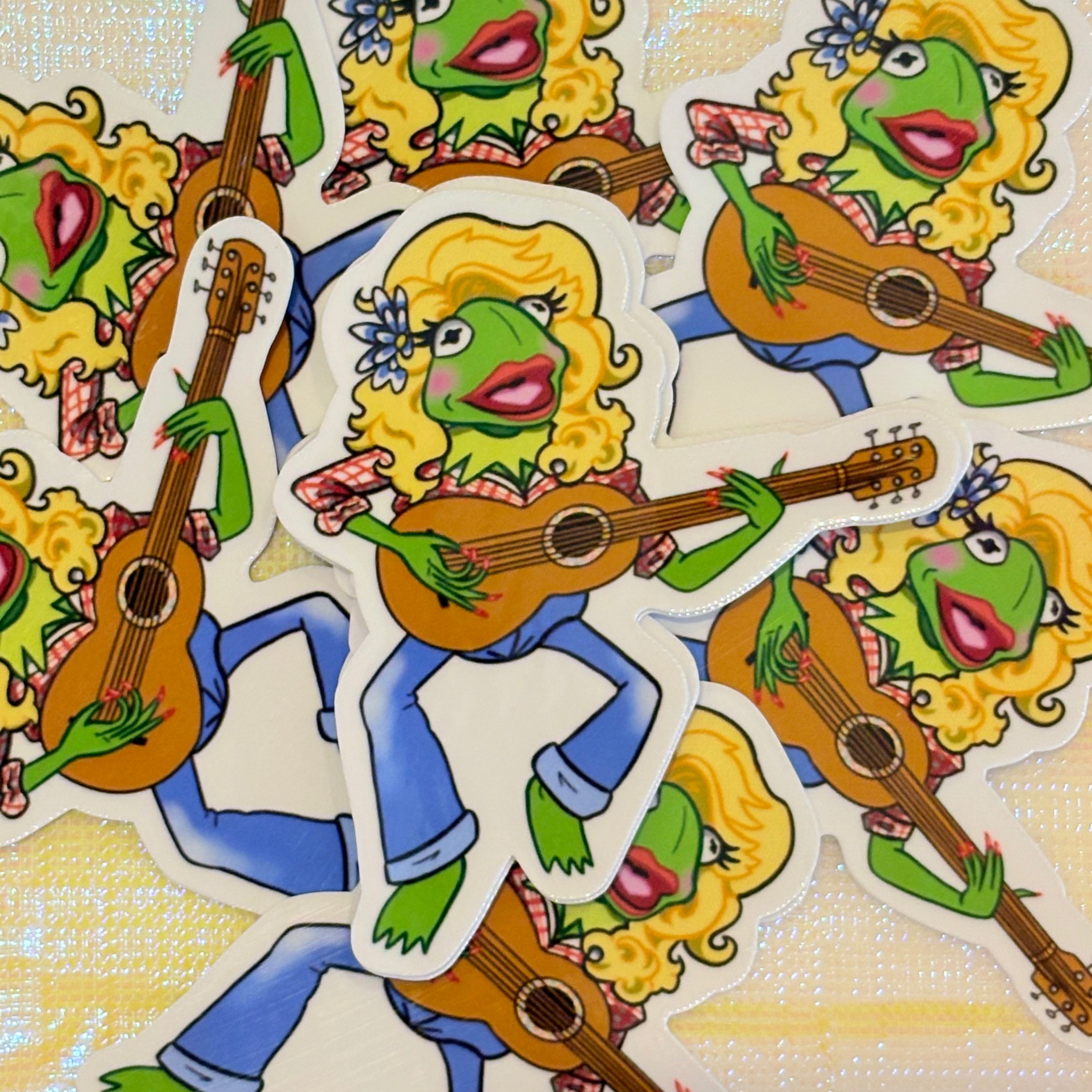 Dolly Kermit Sticker