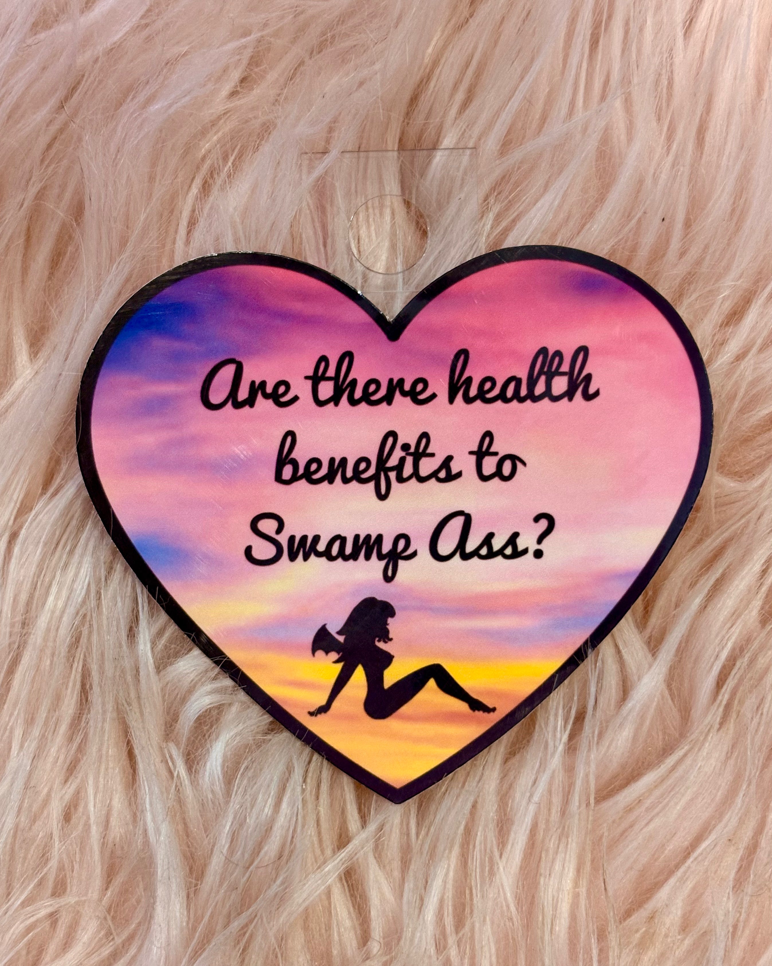 "Are there health benefits to swampass?" heart sticker