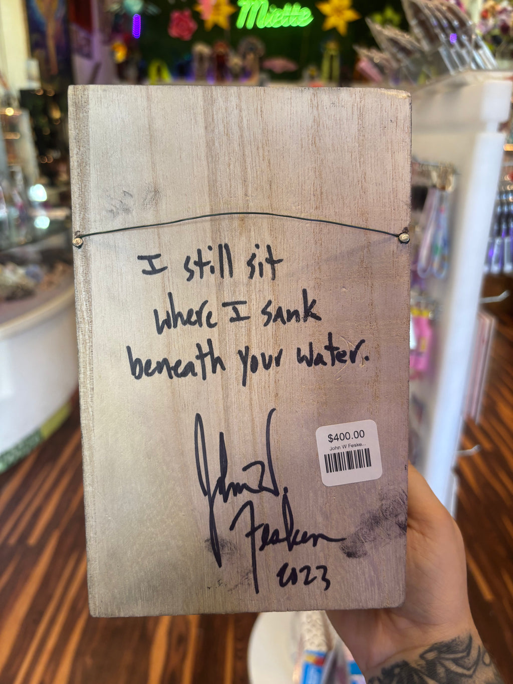 Pondering Rabbit Shadow Box