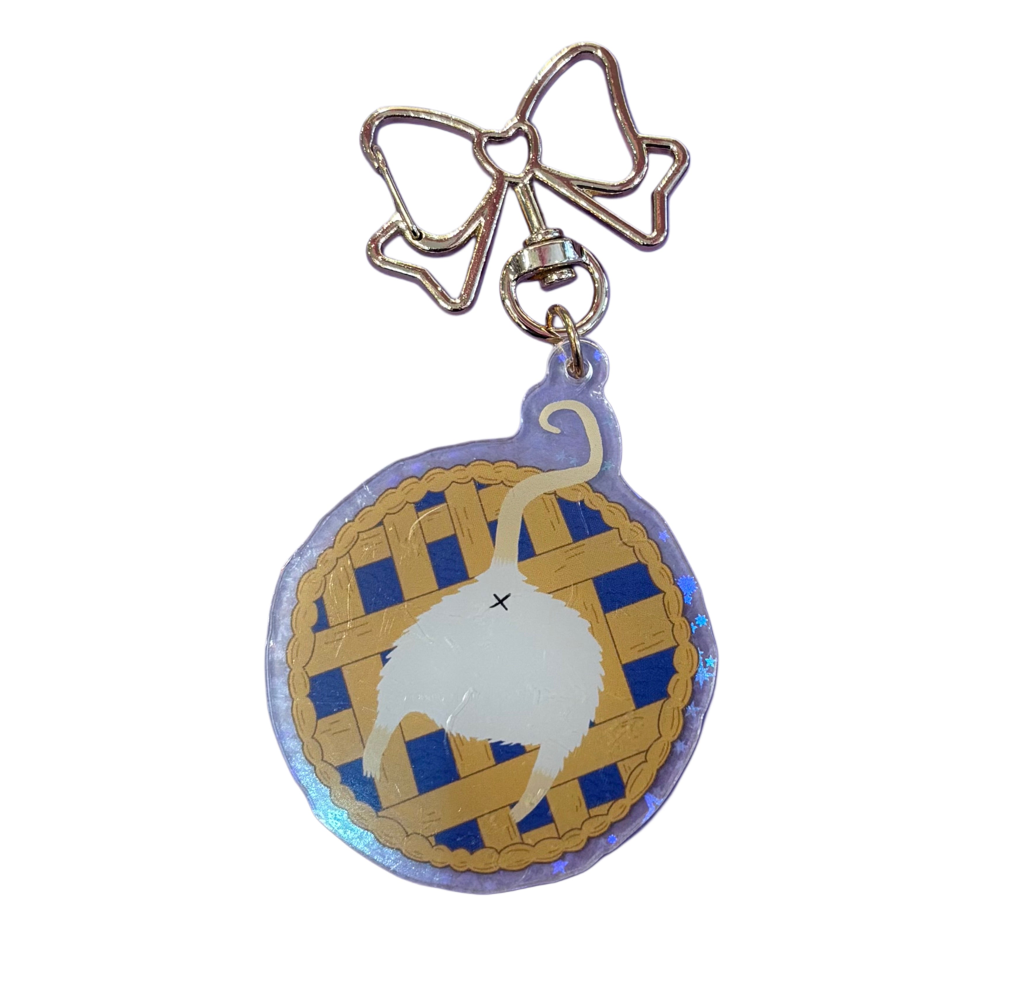 Rat Butt Blueberry Pie Keychain