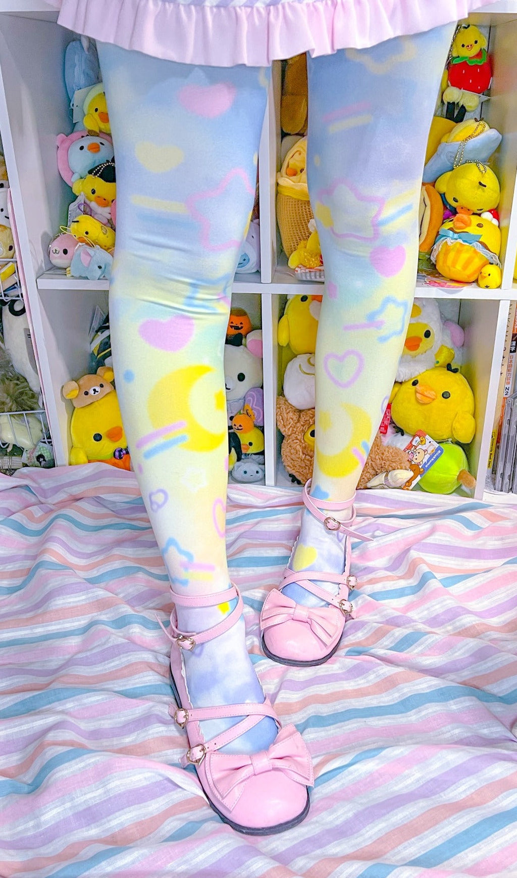Rainbow Clouds Unisex Tights