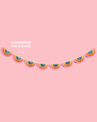 Rainbow Banner - paper fan banner