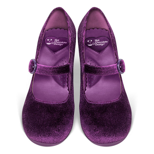 Chocolaticas® Mid Heels Plum Elixir Women's Mary Jane Pump