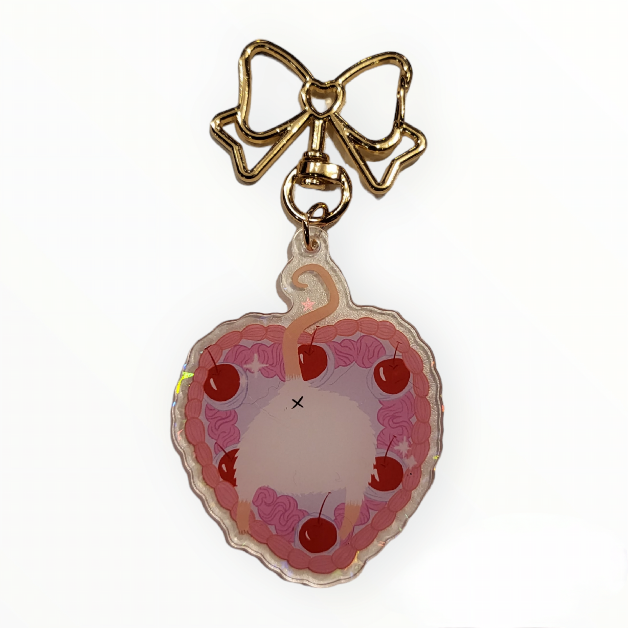 Cake Rat Butt Keychain Cherries