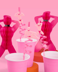 Strip Tease Straws - 12 reusable straws