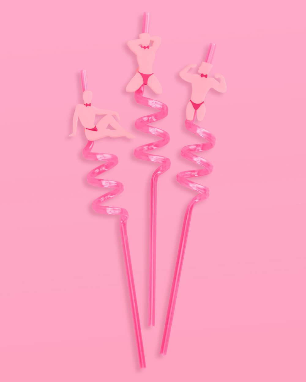 Strip Tease Straws - 12 reusable straws