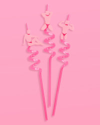 Strip Tease Straws - 12 reusable straws