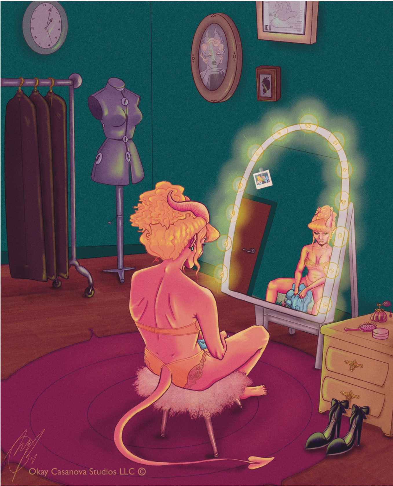 “The Model’s Dilemma” Art Print