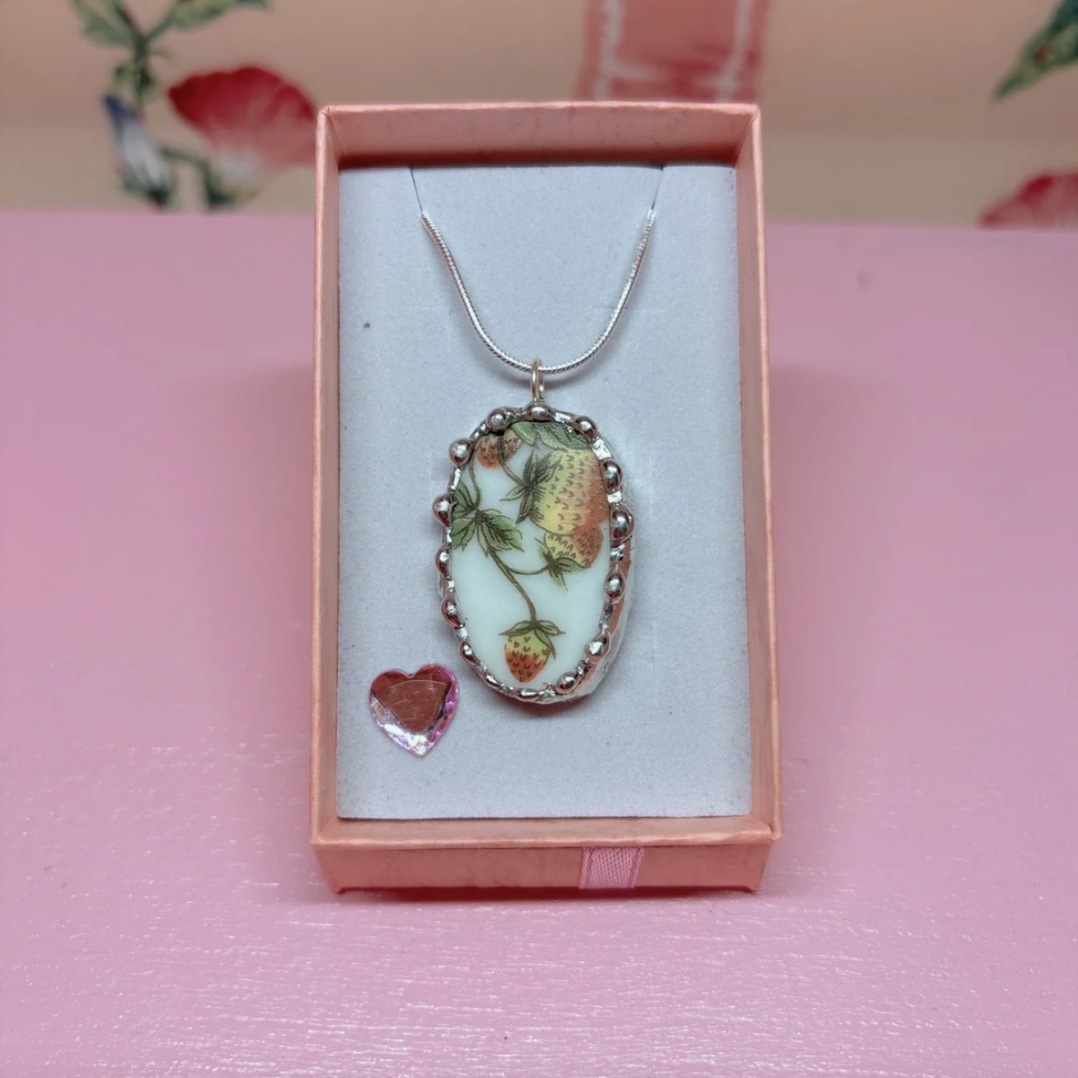 Oval Strawberry Necklace