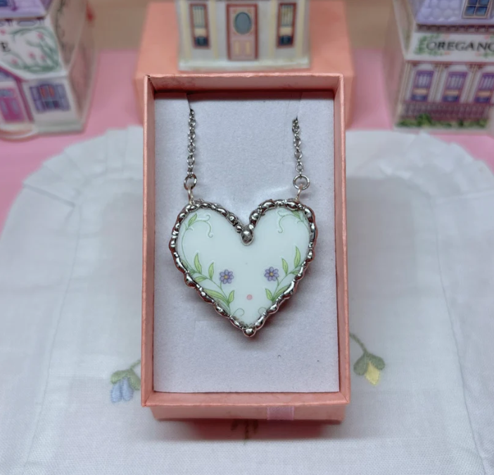 Lenox Spice Village Heart Large Necklace