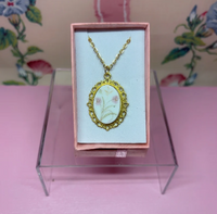 Gilded Filigree Style Bouquet Necklace