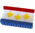 New Orleans Flag Hair Claw