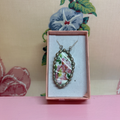 Vintage Rose Bud Necklace