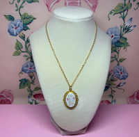 Gilded Filigree Style Bouquet Necklace