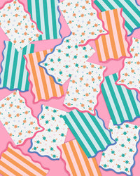 Italian Summer Duo - 32 plates + 24 napkins