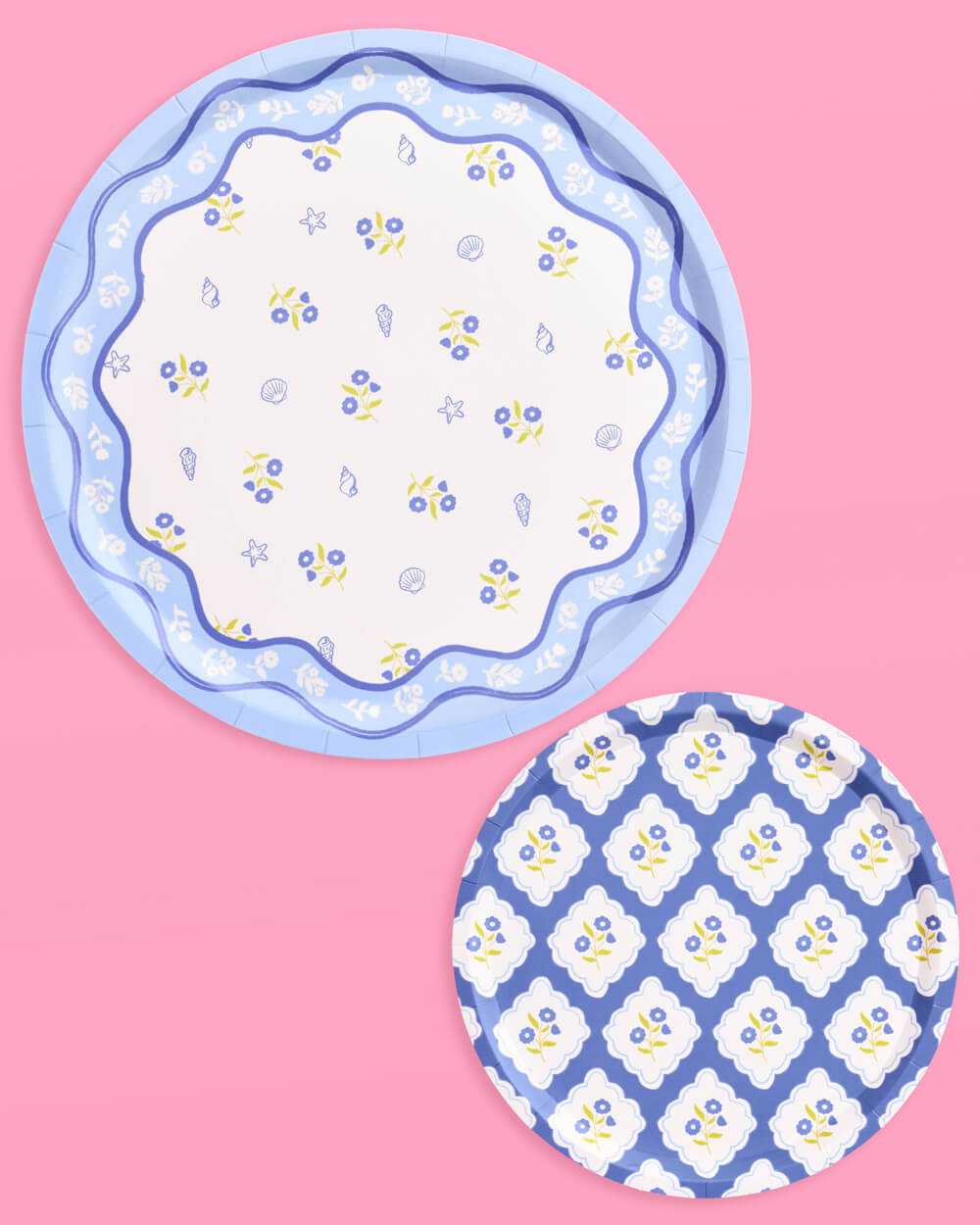 Coastal Plates - 32 paper plates, 2 sizes