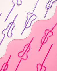 PG-13 P*nis Straw  - 24 penis straws