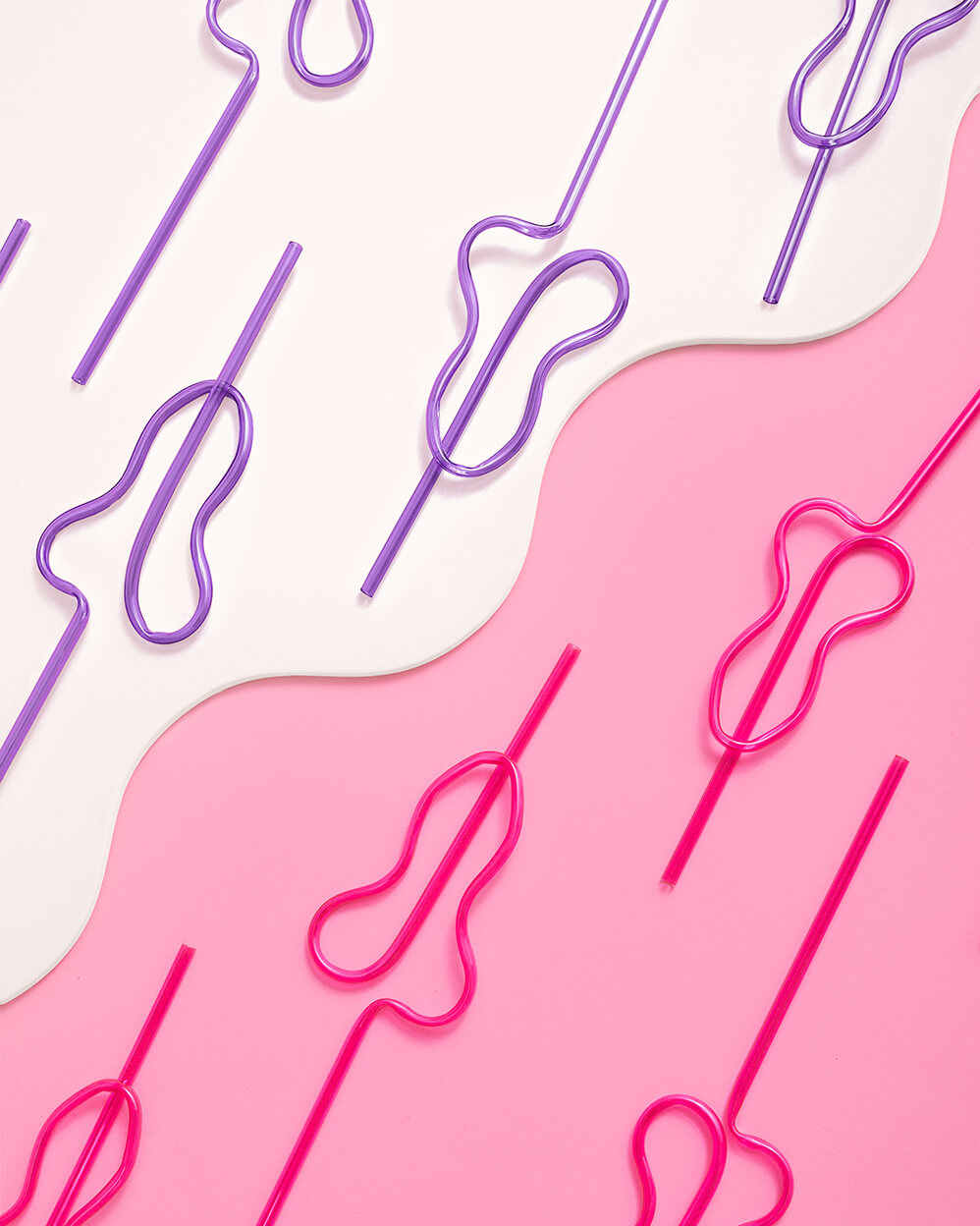 PG-13 P*nis Straw  - 24 penis straws