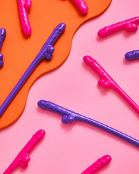 Same Straw Forever - 30 penis straws + confetti