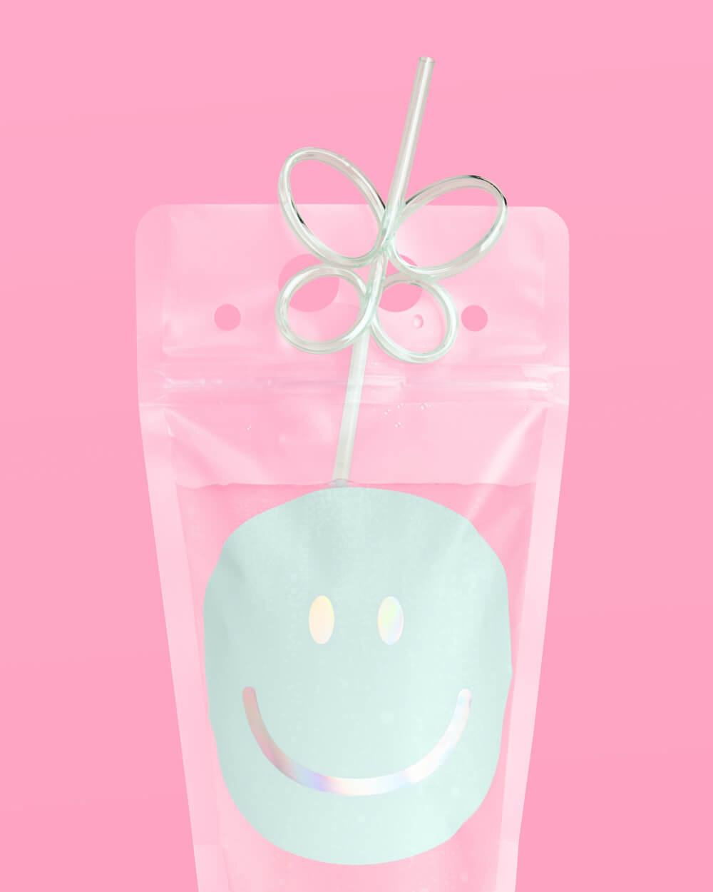 Smiley Sippers - 16 pouches + straws