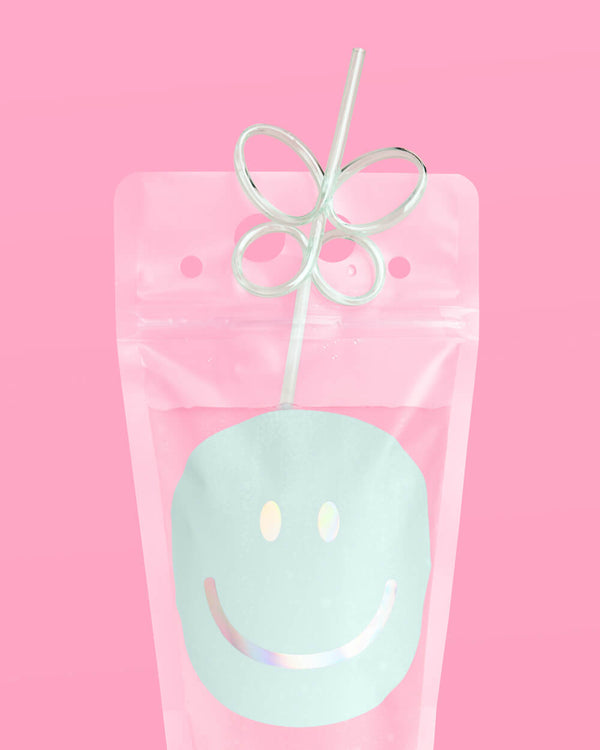 Smiley Sippers - 16 pouches + straws
