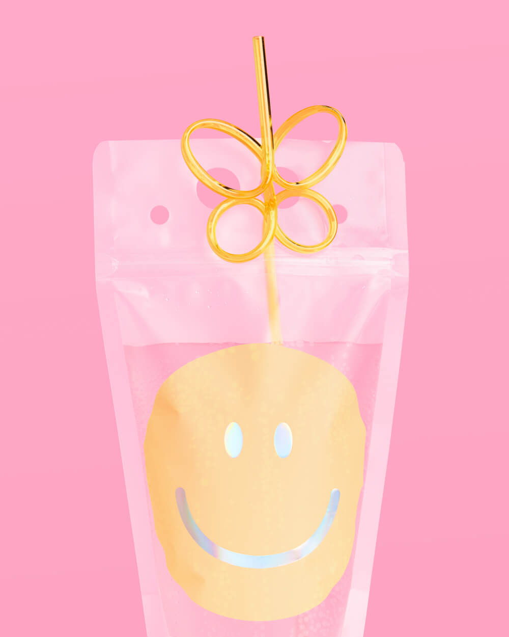 Smiley Sippers - 16 pouches + straws