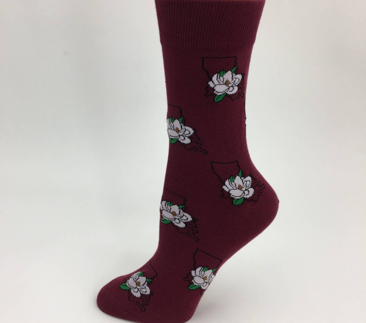 LA State Magnolia Socks