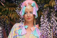 Psychedelic Dream Print V-Neck Kaftan Gown