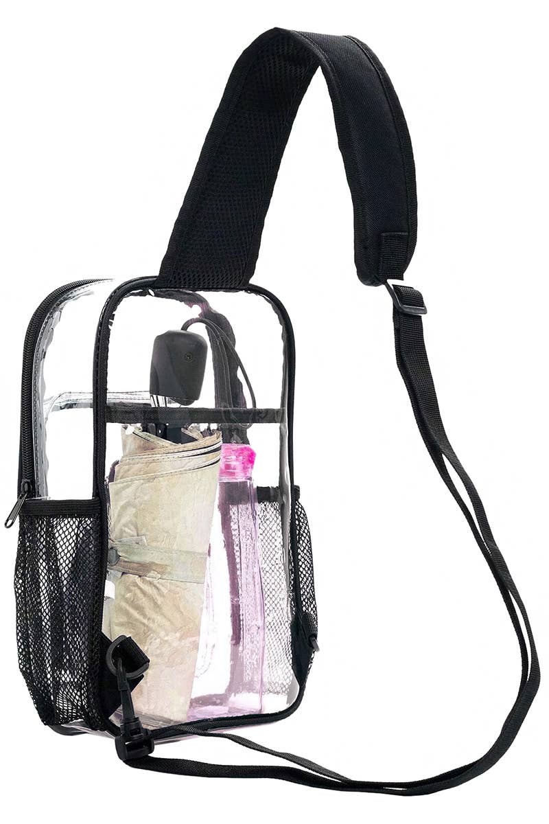Large Transparent Clear Durable PVC Sling Bag