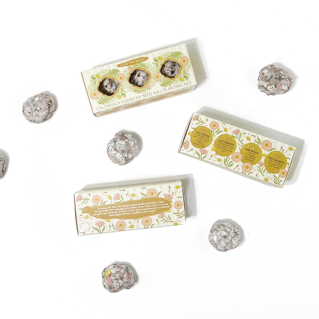 Calendula Goddess Mini Seed Ball Gift Box Set
