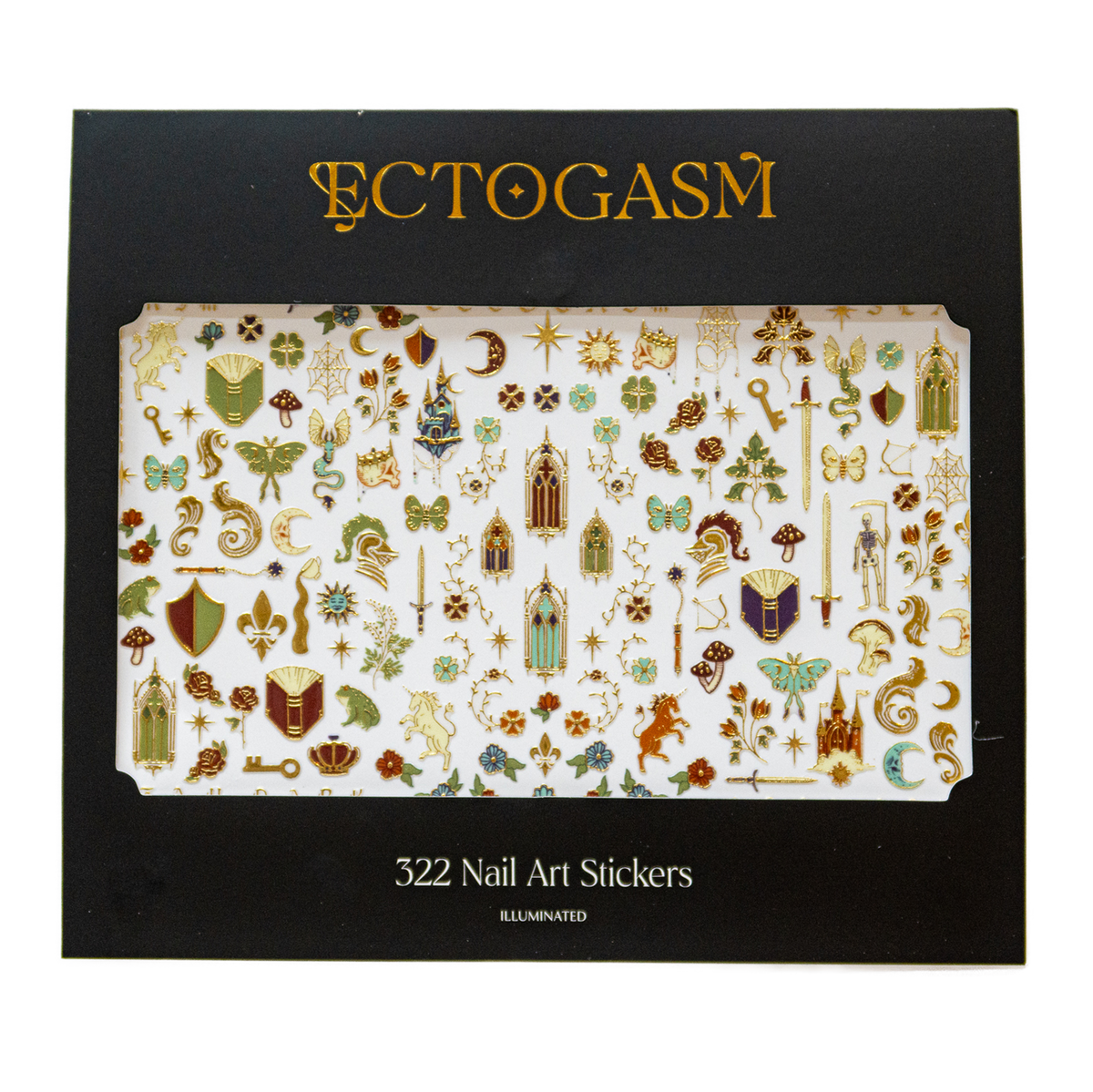 Illuminated Manuscript Medieval Nail Stickers