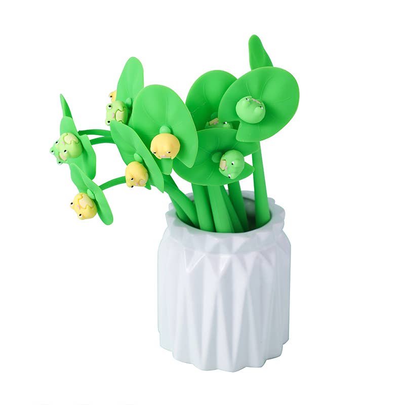 22714 Frog Lily Wiggle Pad Gel Pen-48