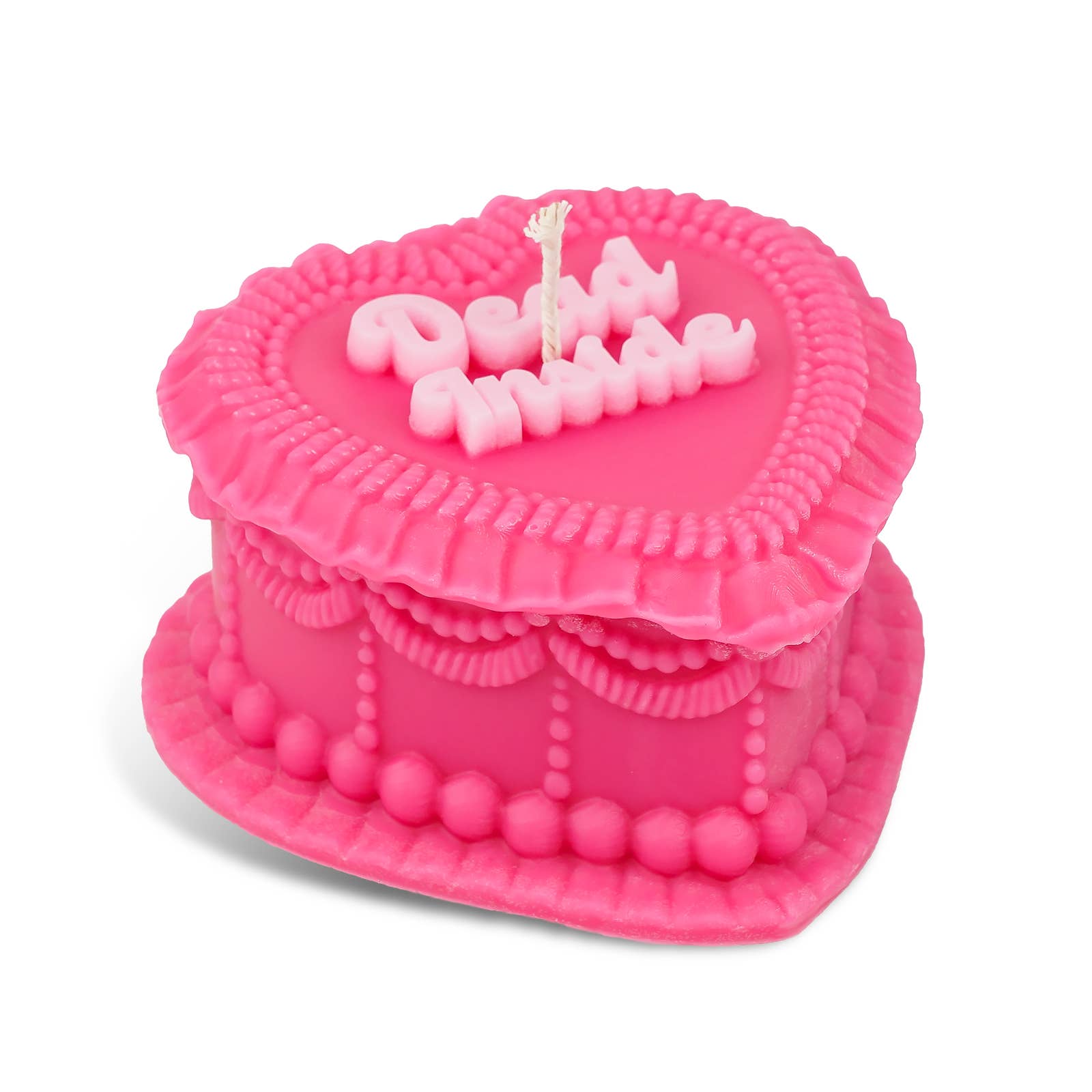 Dead Inside Heart Candle (funny cake candle, funny gift)