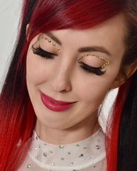 Metallic Silver Gold Cut Crease Face and Eye Jewel Stickers
