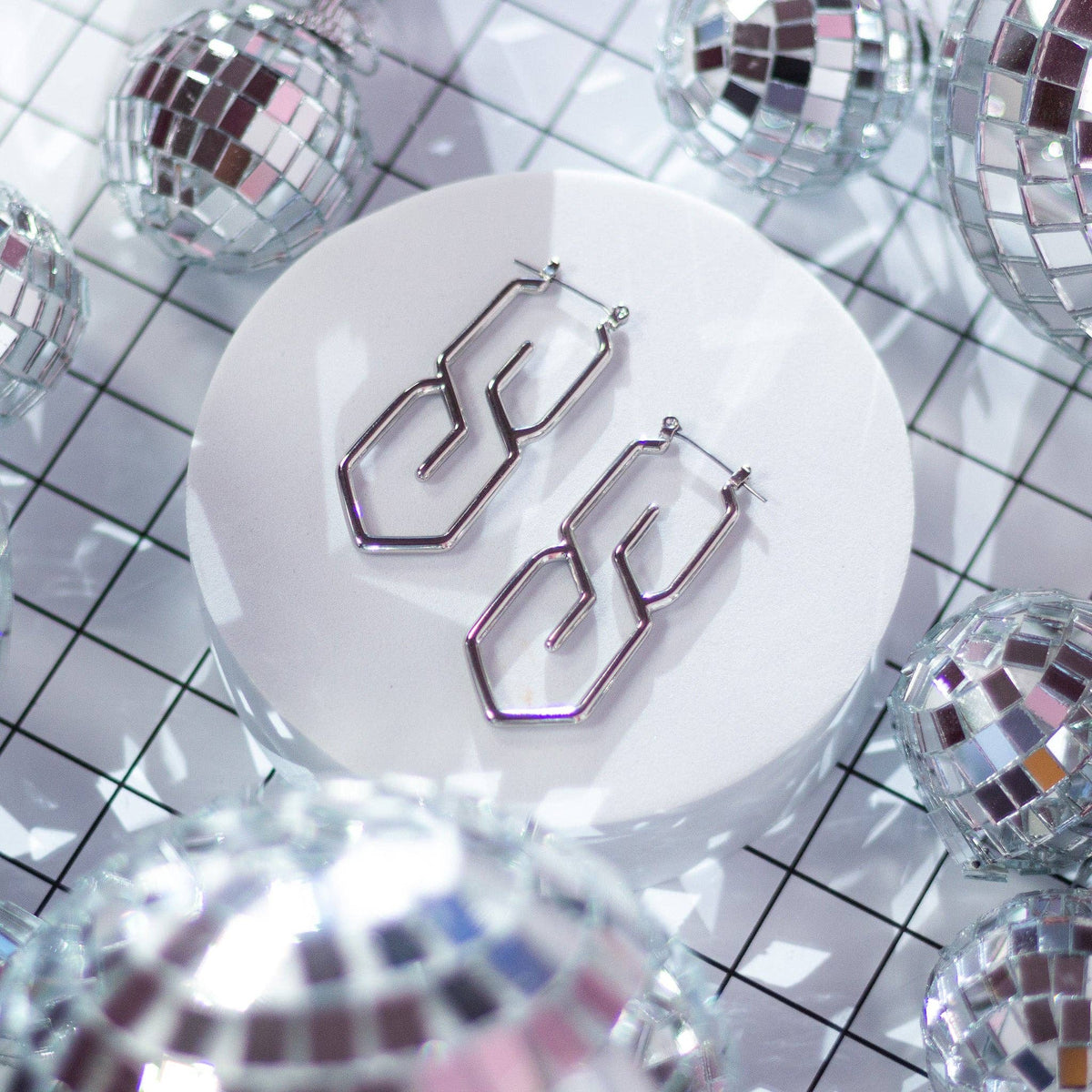 S Earrings- Silver