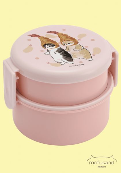 MOFUSAND ROUND BENTO LUNCH BOX 16.91OZ (FRIED SHRIMP)