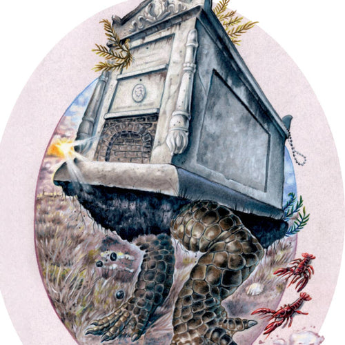 "Cemetery Plodder" 8" x 10" Art Print