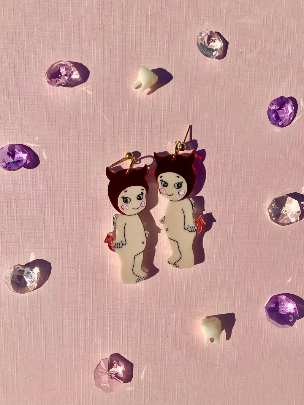 Not So Sonny Angel Acrylic Earrings