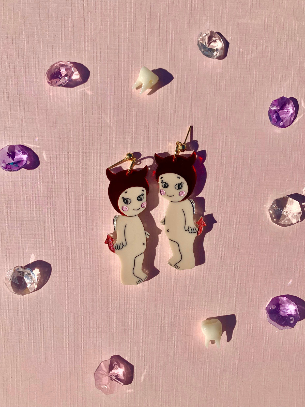 Not So Sonny Angel Acrylic Earrings