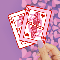 Queen of Hearts Taylor Swift Sticker, Swiftie Lover Era