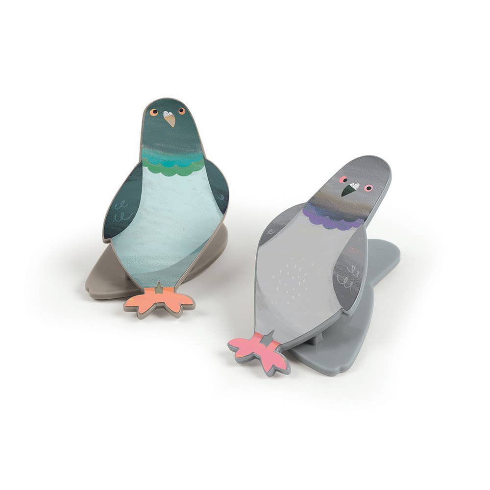 Peckish - Pigeon Bag Clips - Set of 4