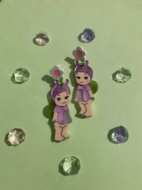 Shelly Snail Acrylic Earrings