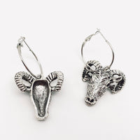 Goat Head Pendant Earrings